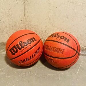 2x Wilson Evolution Size 7 indoor Basketballs – Bundle Deal